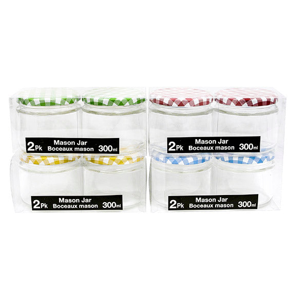 MASON JAR, 2PCS - 300ML