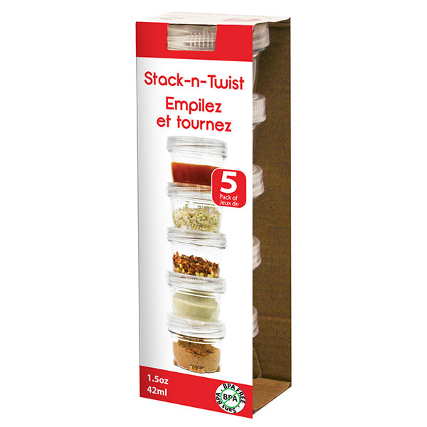 STACK&TWIST CONTAINERS 5PK