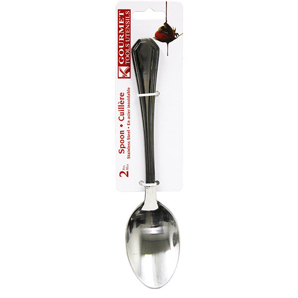 STAINLESS STEEL SOUP SPOON 2PK