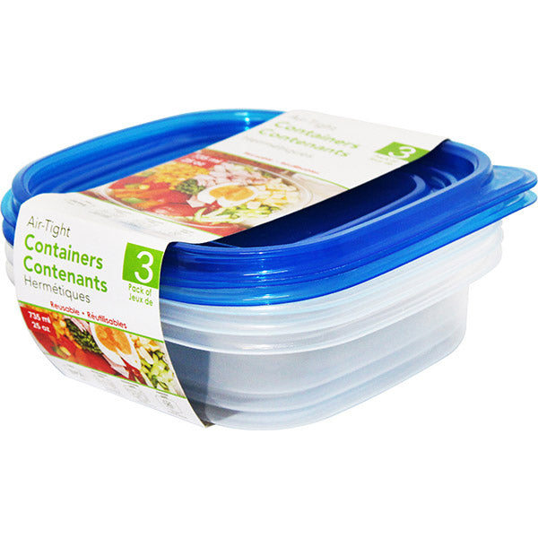 AIR-TIGHT CONTAINER - 3 PACK 735ML