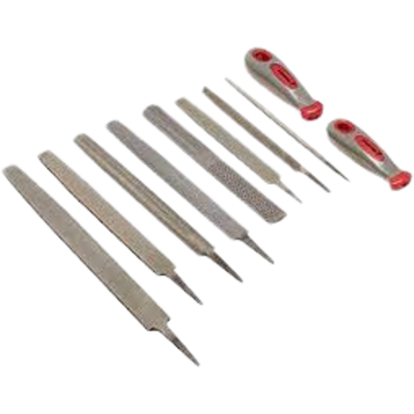 10 PC FILE SET DOUBLE INJECTED HANDLE