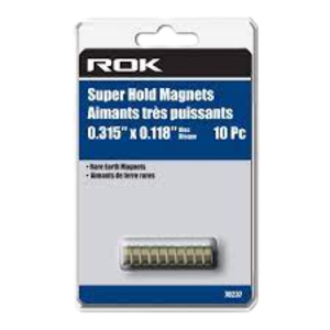 10PC SUPER HOLD DISC MAGNETS