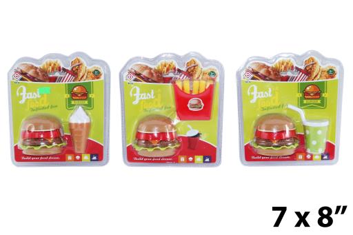 FAST FOOD BURGER AND FRY PLAYSET