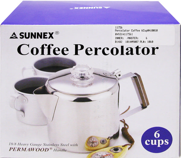 COFFEE PERCOLATOR 6 CUPS