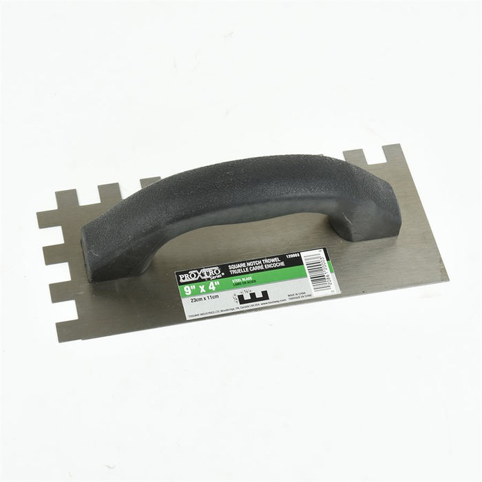 TROWEL SQUARE NOTCHED 9X4"