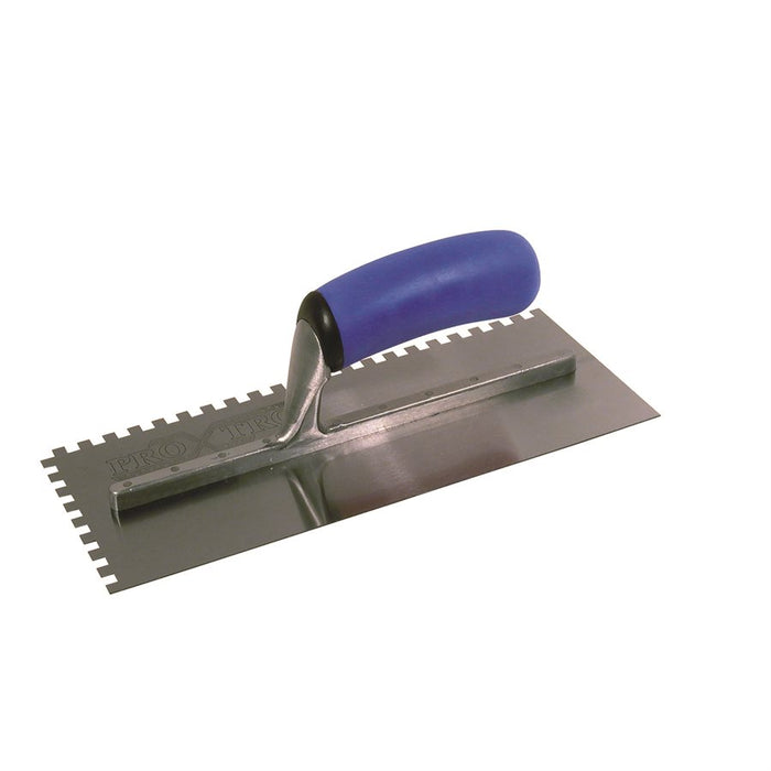 TROWEL SQUARE NOTCH BLUE HANDLE