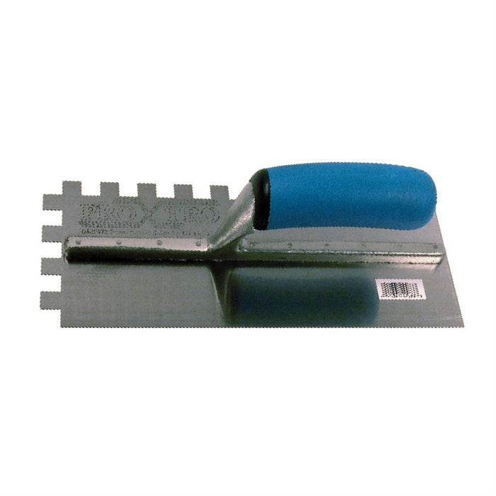 TROWEL SQUARE NOTCH BLUE HANDLE