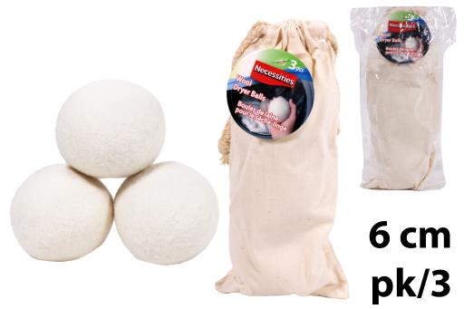 WOOL DRYER BALLS PK OF 3