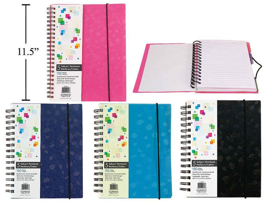 5 SUBJECT NOTEBOOK 150 RULED SHEETS