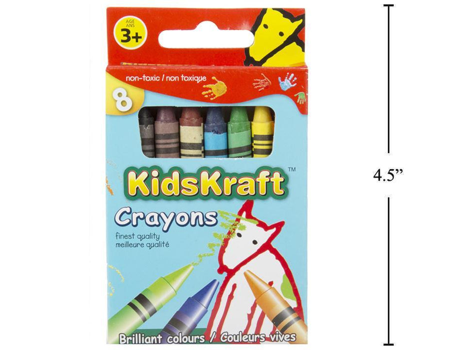 KIDS KRAFT CRAYONS BRILLIANT COLOURS