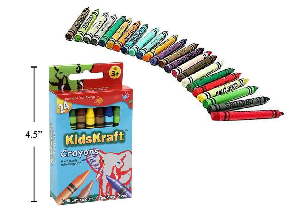 KIDS KRAFT CRAYONS BRILLIANT COLOURS