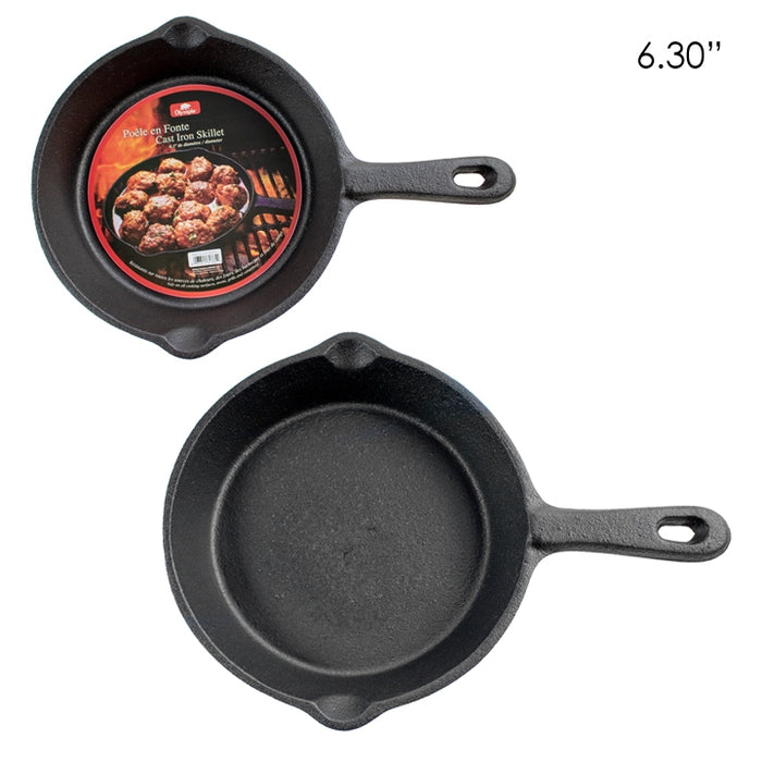 OLYMIPIA CAST IRON SKILLET 6.3IN