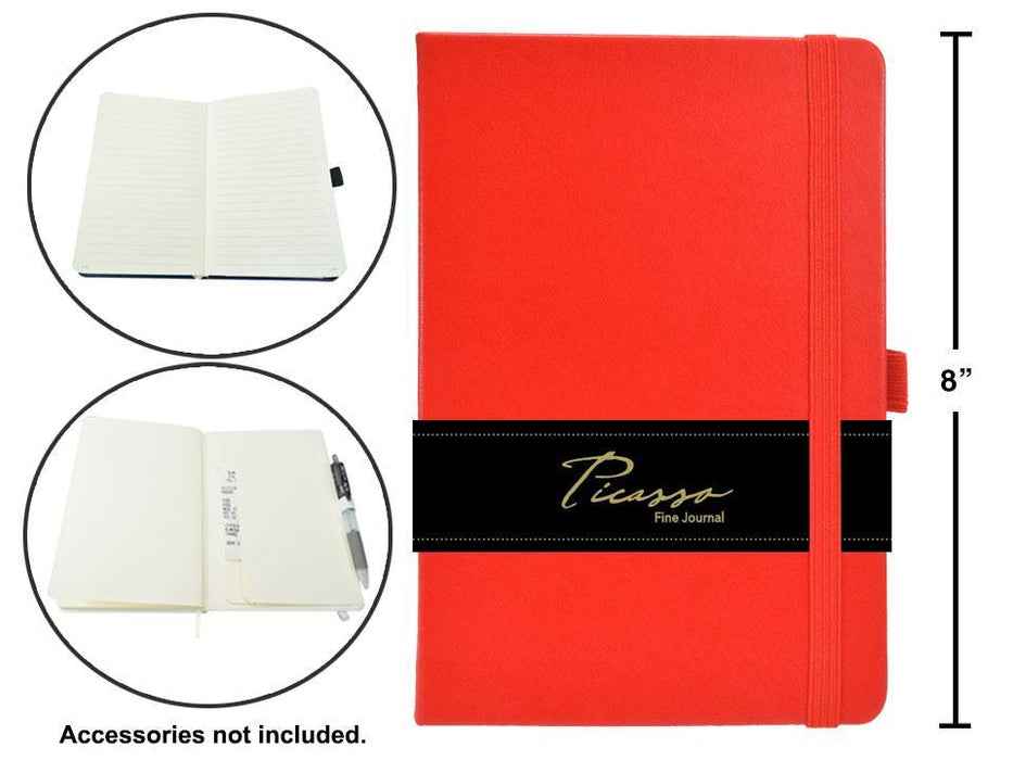 PICASSO FINE JOURNAL RED 80 SHEETS 5.5IN X 8IN