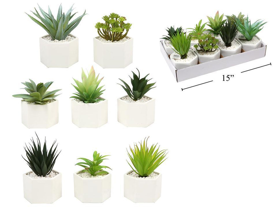 HEXAGON POT ARTIFICIAL PLANTER