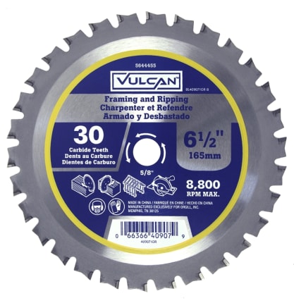 VULCAN CIRCULAR SAW BLADE 6-1/2IN