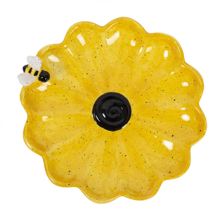 GARDEN BEE TRINKET DISH, 5.9"DX1.4"