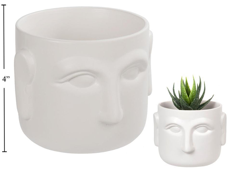 MATTE FACE PLANTER 6.5" X 4.5"
