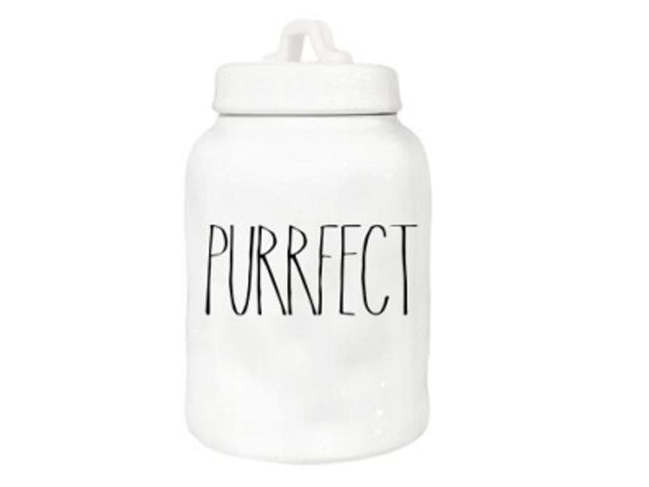 MODERN FARMHOUSE PURRFECT CERAMIC CANISTER