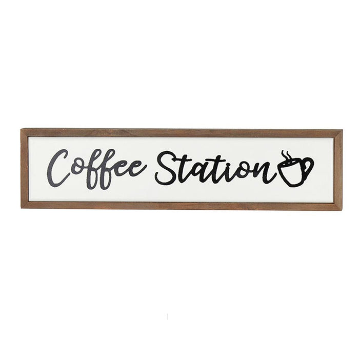 COFFEE STATION MDF, 16"X3.9"
