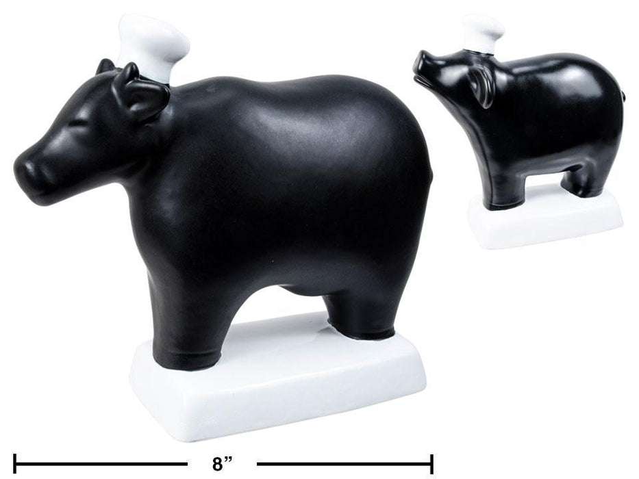 CHALKBOARD COW W/CHEF HAT