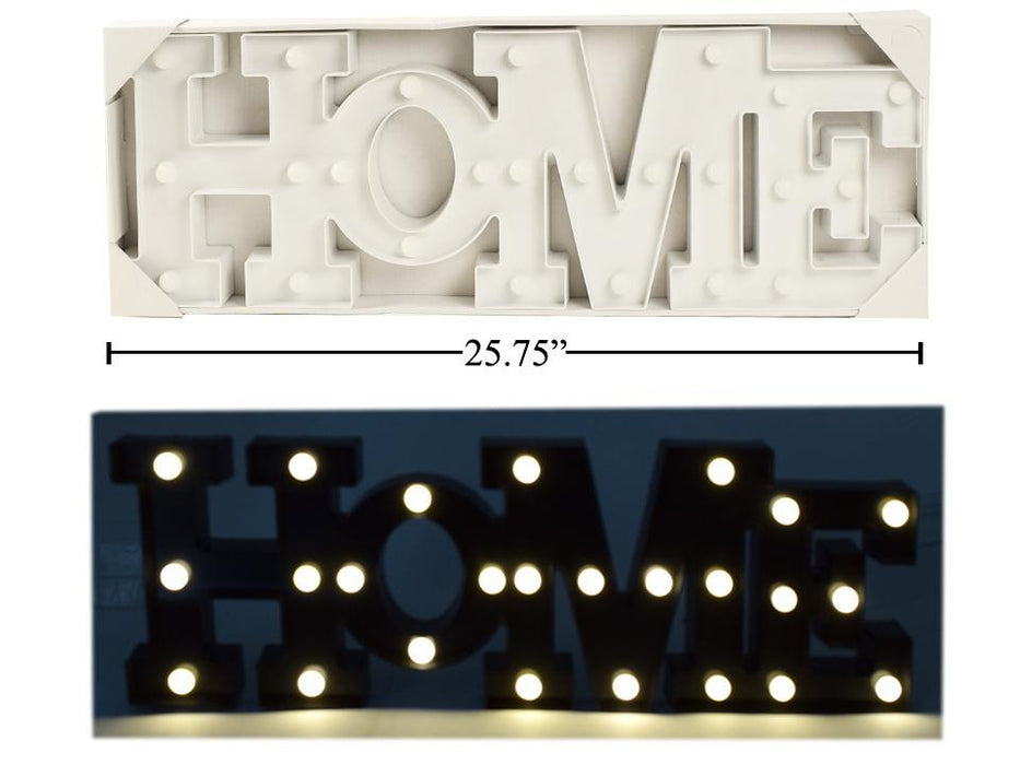 HOME MARQUEE LED LIGHT 25.5x9.5IN
