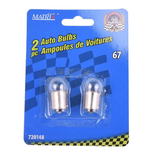 BULB AUTO CLEAR  2PK