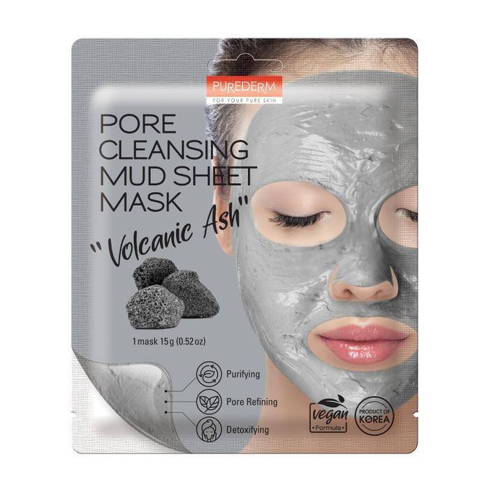 PUREDERM, PORE CLEANSING MUD SHEET MASK