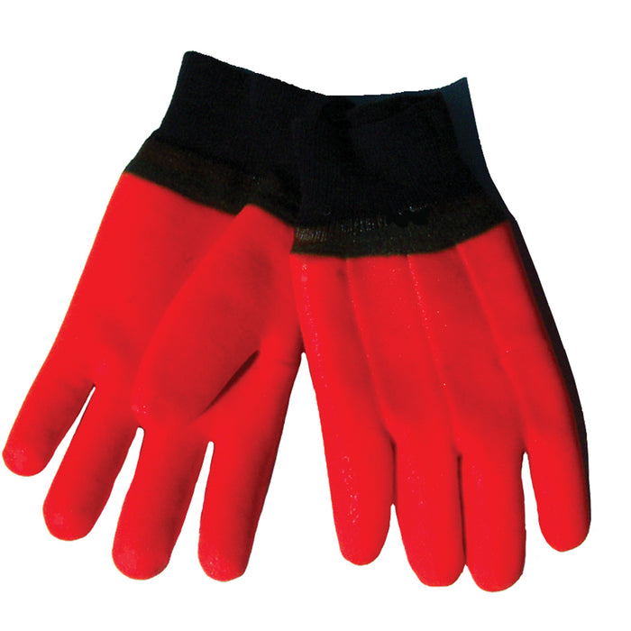 ORANGE PVC BROWN CUFF GLOVES