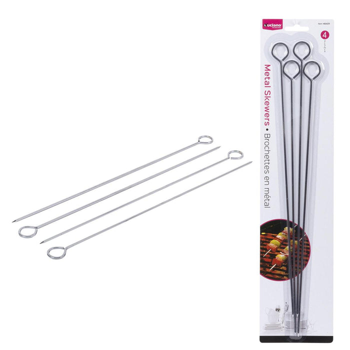 CHROME SKEWER 15'' - 4 PCS