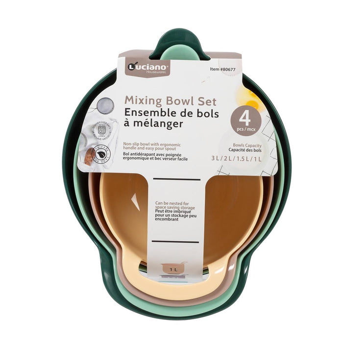 MIXING BOWL SET - 3L,2L 1.5L,1L