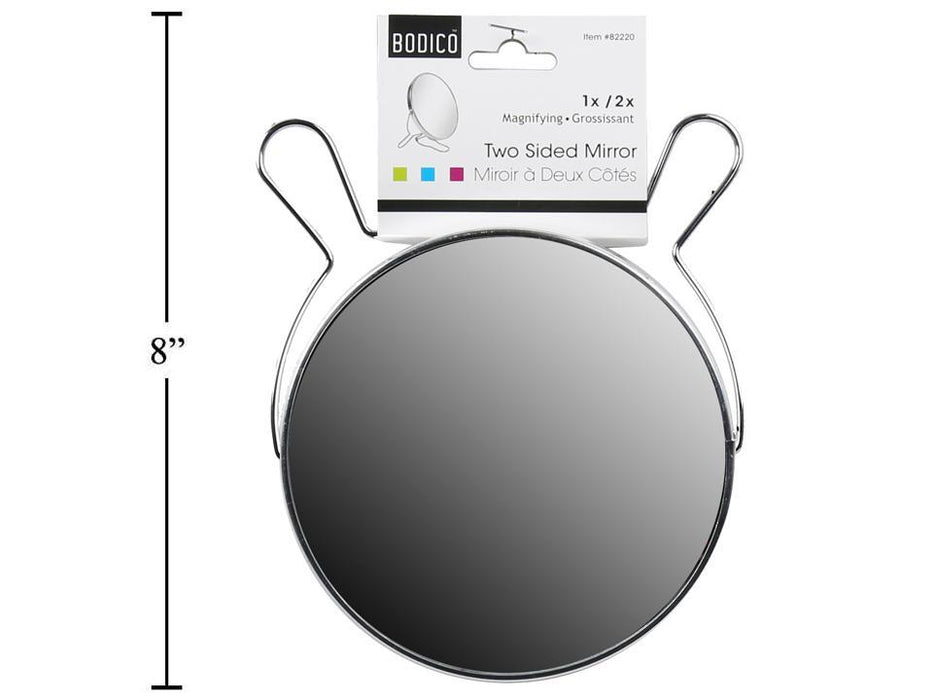 2 SIDED METAL STAND MIRROR