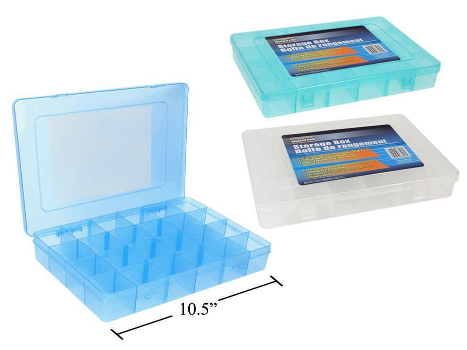 24 COMPARTMENT STORAGE BOX ADJUSTABLE DIVIDERS — North Cobalt Flea Market