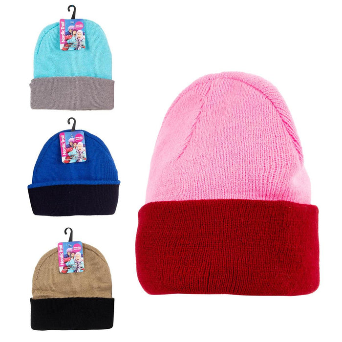 KID'S REVERSIBLE KNITTED BEANIE