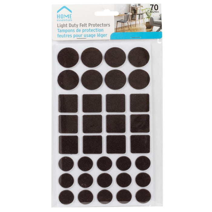 ASSORTED TABLETOP FELT PADS - 70 PCS