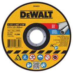 DEWALT METAL CUT OFF DISC