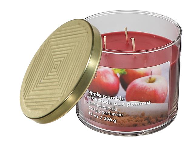 14OZ 3 WICK JAR CANDLE WITH LID