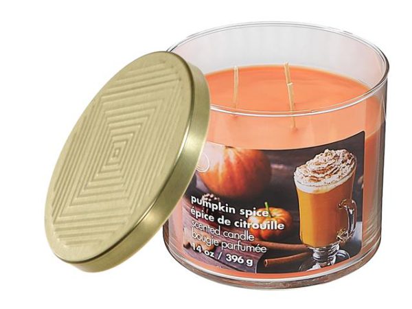 14OZ 3 WICK JAR CANDLE WITH LID