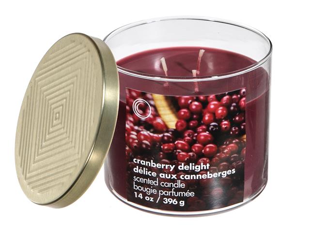14OZ 3 WICK JAR CANDLE WITH LID
