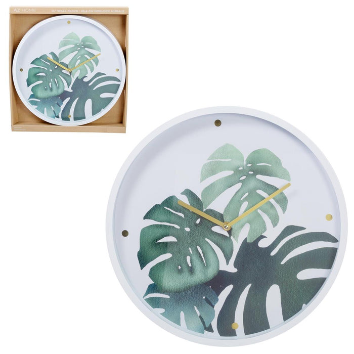 HAYS MONSTERA WALL CLOCK - 14''