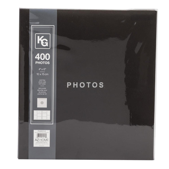 400 POCKET BLACK PHOTO ALBUM