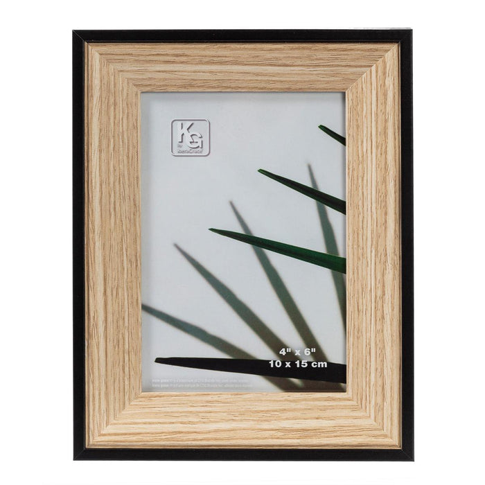 KG ALDER BLACK/NATURAL WOOD FRAME 4X6