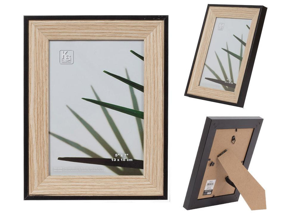 KG ALDER BLACK/NATURAL WOOD FRAME 4X6
