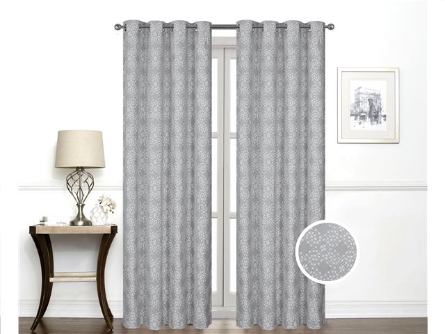 JACQUARD BLACKOUT PANEL 84" WITH 8 GROMMETS