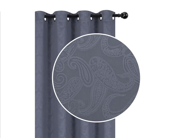 JACQUARD BLACKOUT PANEL 84" WITH 8 GROMMETS