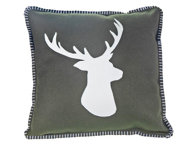 WORSTED FABRIC CUSHION