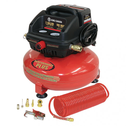 KING CANADA - 3 GALLON OIL-FREE AIR COMPRESSOR