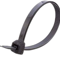 BLACK NYLON CABLE TIES 10 PACK