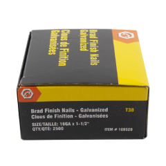 BRAD NAIL GALVANIZED 16GA 2500 BOX