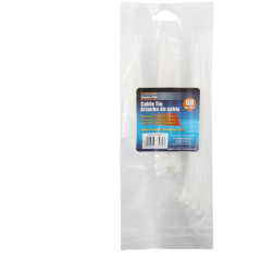 MASTER PRO CABLE WHITE, 3-SIZE - 60 PCS