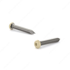 COLORED SCREW ALMOND, PAN HEAD, SELF-TAPPING #6 5/8IN, 100PK